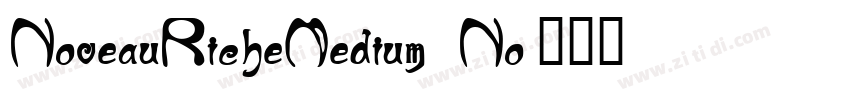 NoveauRicheMedium No字体转换